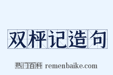 双枰记造句是什么意思的图片
